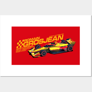 Romain Grosjean 2022 (yellow) Posters and Art